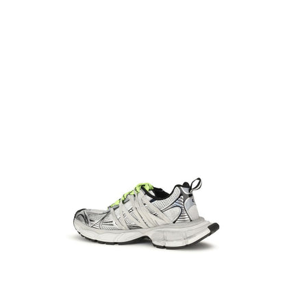 Gray Polyester Athletic Sneakers