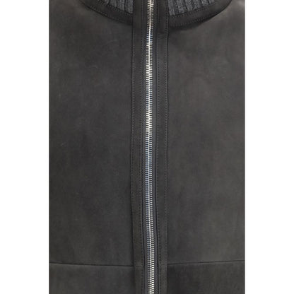 Gray Wool Oves Aries Full-Length Jacket