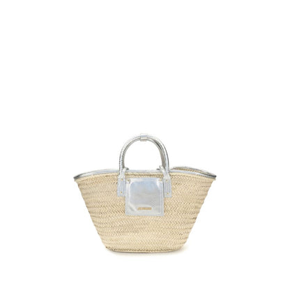 Beige Raffia Handbag
