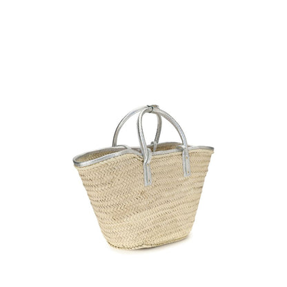 Beige Raffia Handbag