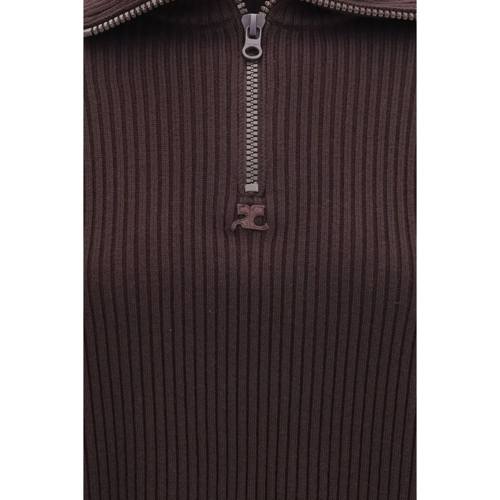 Brown Wool Oves Aries Sweatshirt