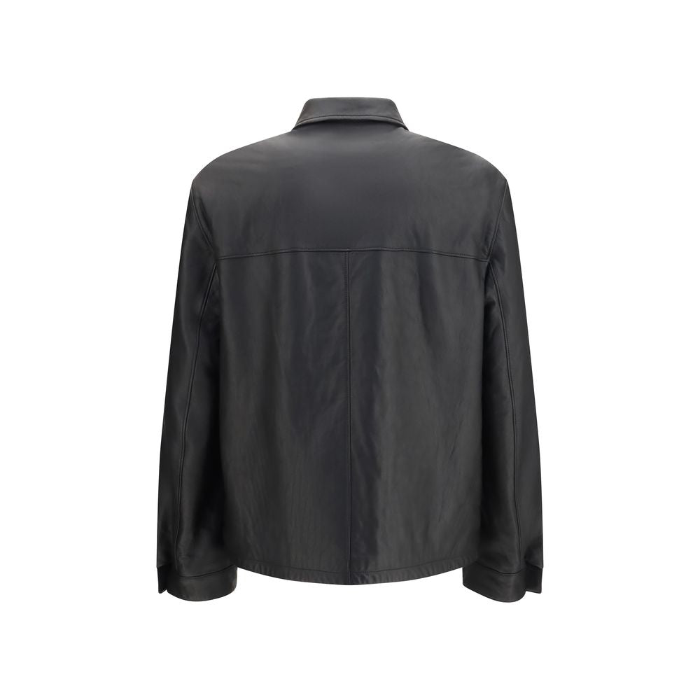 Black Lamb Ovis Aries Aries Leather Jacket
