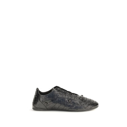 Black Calf Leather Bos Taurus Athletic Sneakers