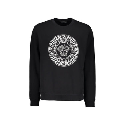 Black Cotton Sweatshirt