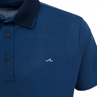 Blue Cotton Polo Shirt