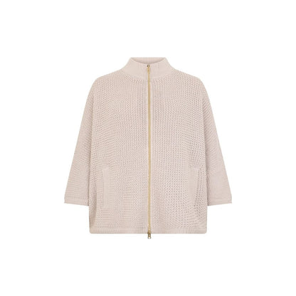 Beige Cotton Cardigan