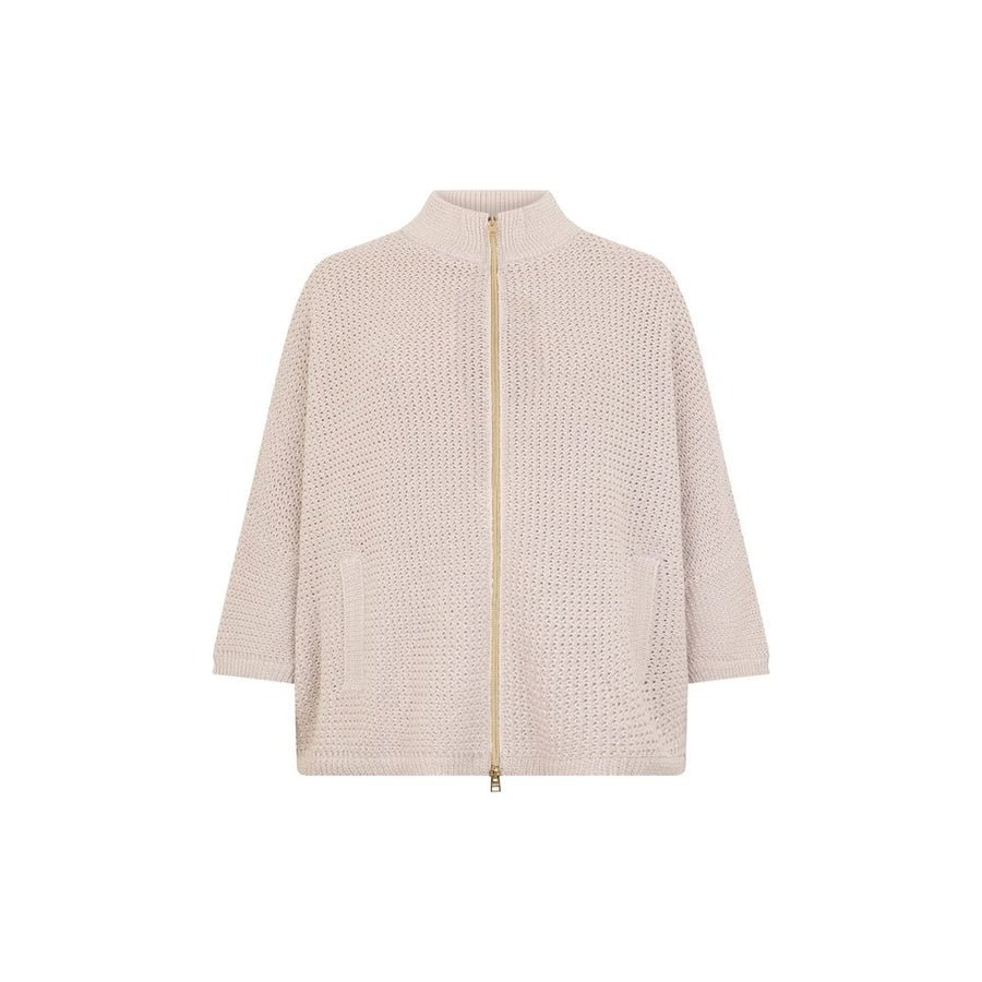 Beige Cotton Cardigan