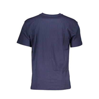 Blue Cotton Men's T-Shirt