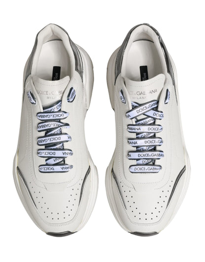 White Silver Daymaster Low Top Men Sneakers Shoes