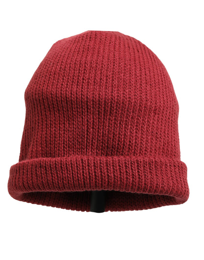 Women Bordeaux Wool Knitted Winter Beanie Capello Hat