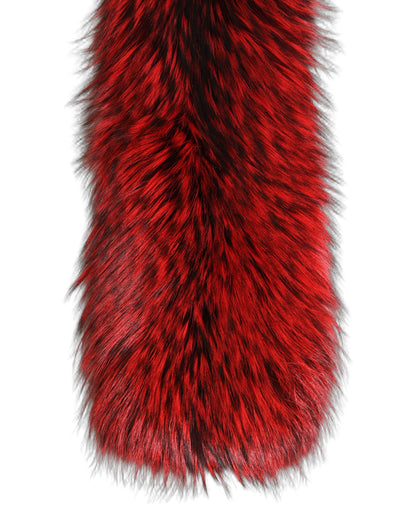Red Fox Fur Neck Wrap Warmer Winter Scarf