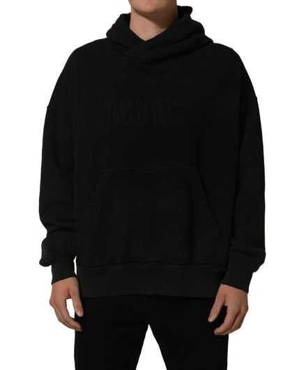 Black DGVIB3 Hooded Sweatshirt Men Sweater