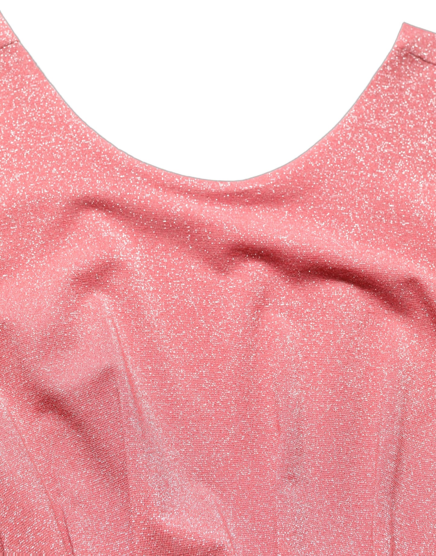 Coral Pink Pleated Sleeveless Max Dress
