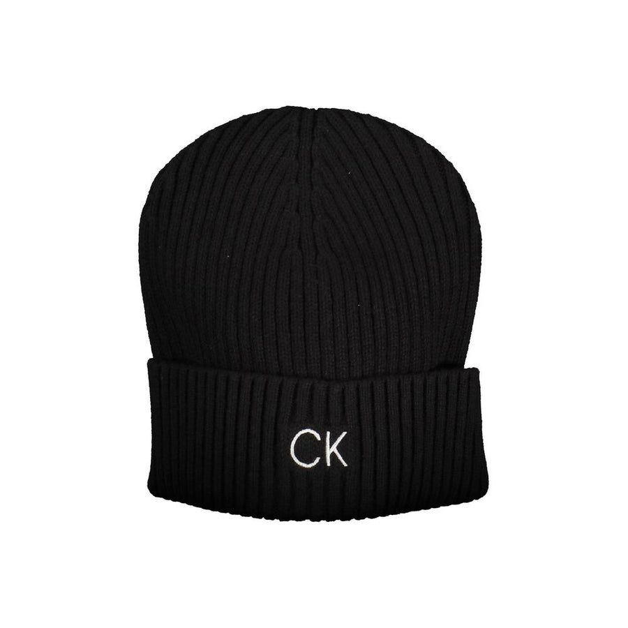 Black Cotton Men's Cap