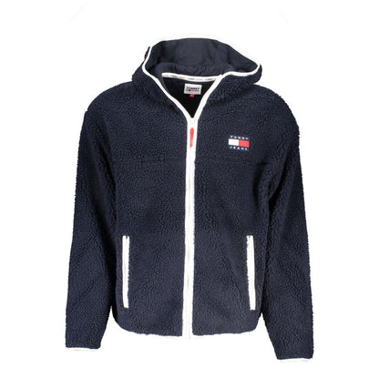 Blue Polyester Men's Jacket