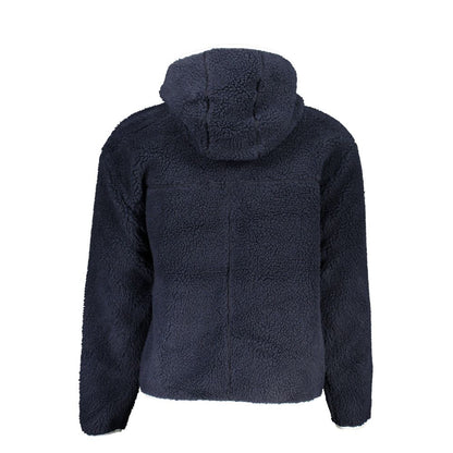 Blue Polyester Men's Jacket