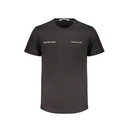 Black Cotton Men's T-Shirt