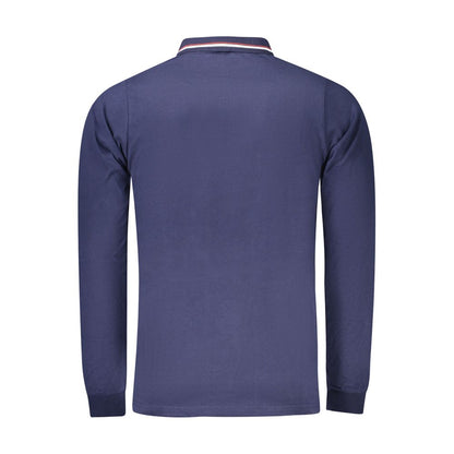 Blue Cotton Men's Polo