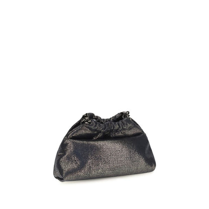 Blue Polyester Shoulder Bag
