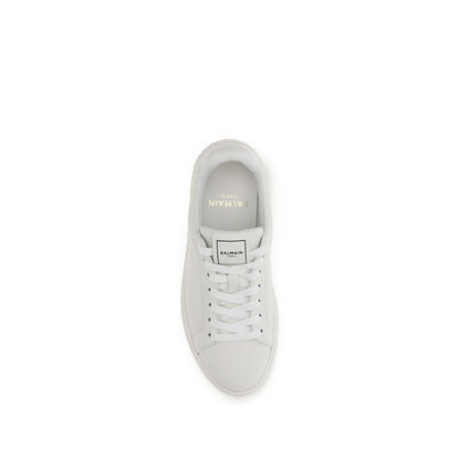 White Calf Leather Bos Taurus Athletic Sneakers