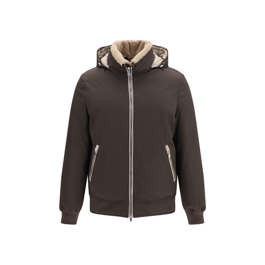 Brown Polyamide Shell Jacket