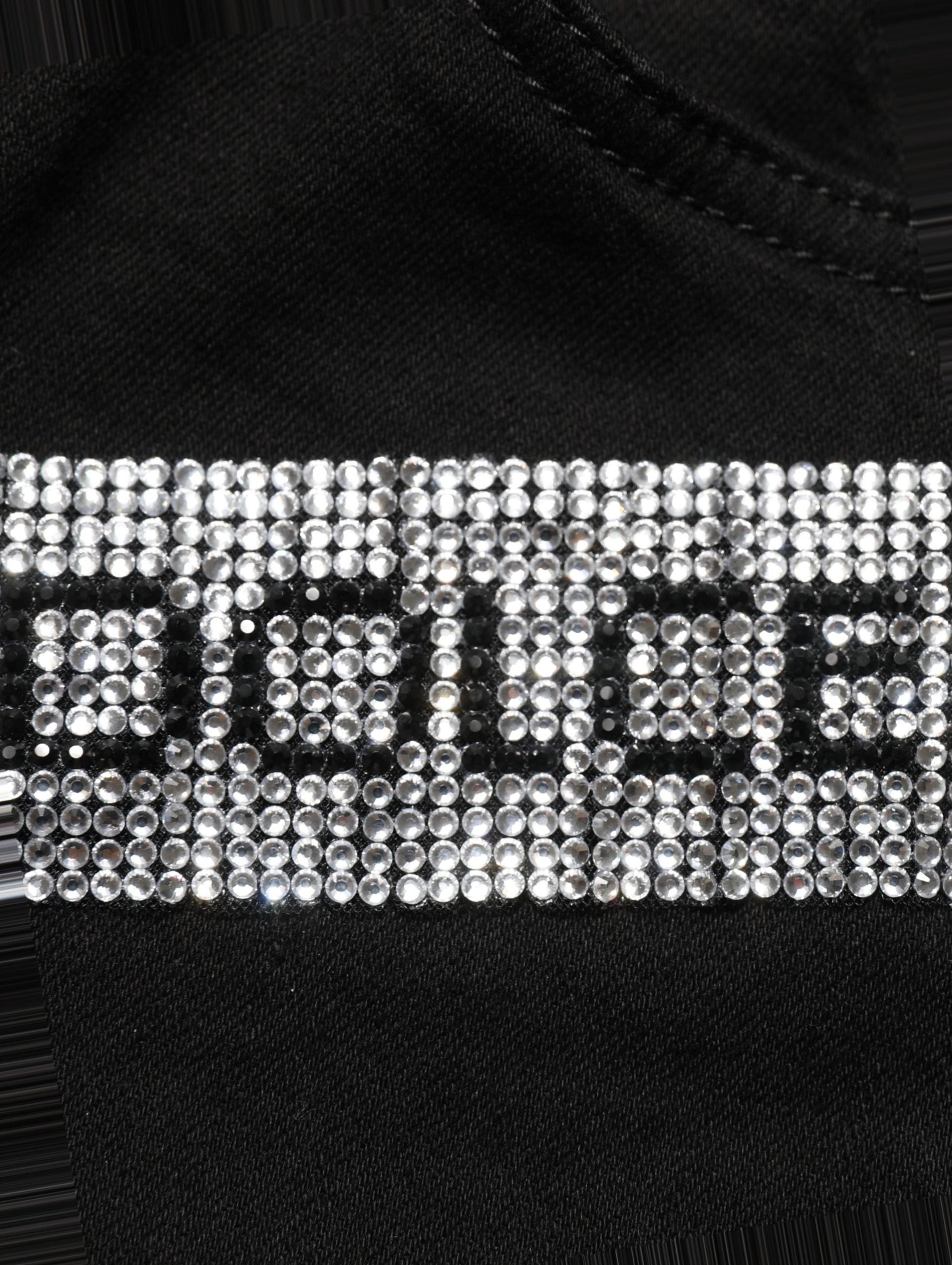 Black Grace Rhinestone HighWaist Denim Jeans