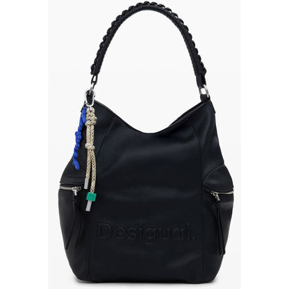 Black Polyurethane Women's Backpack