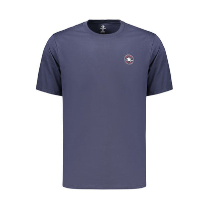 Blue Cotton Men's T Shirt