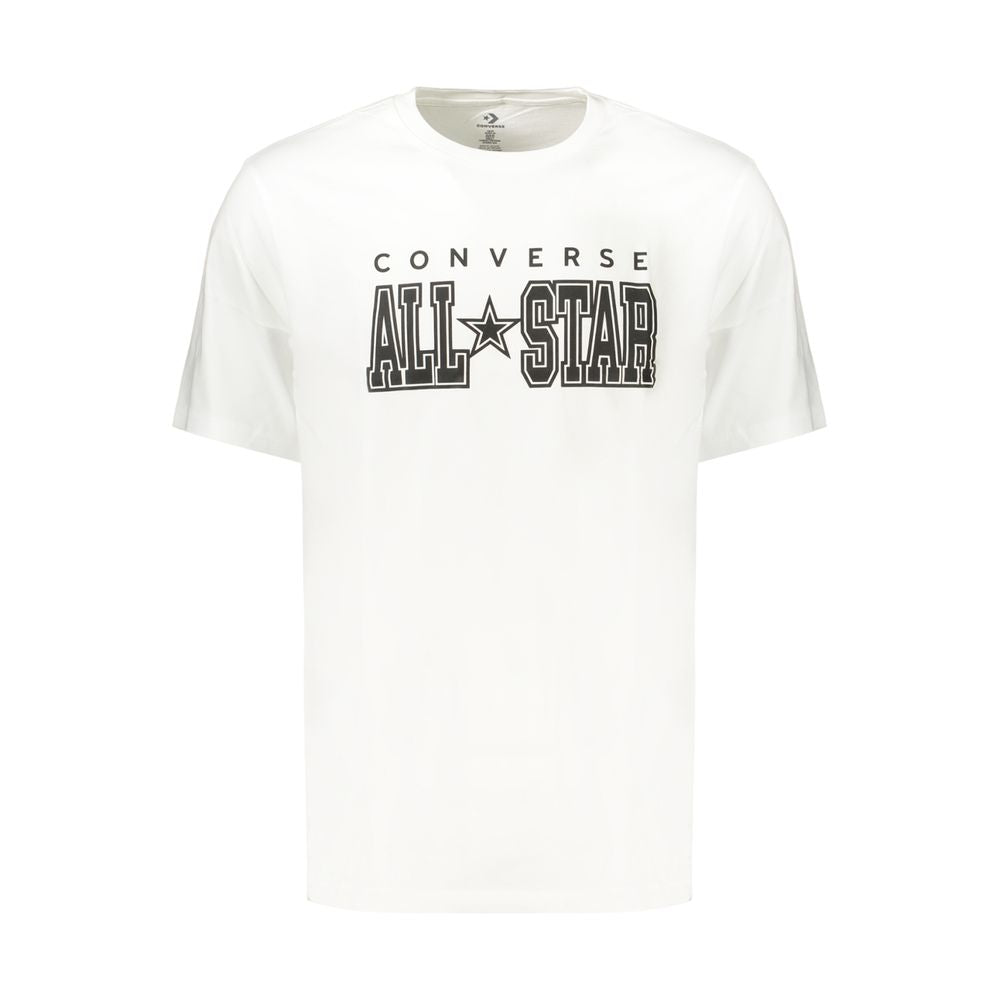White Cotton Mens T-Shirt