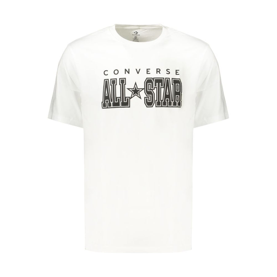 White Cotton Mens T-Shirt