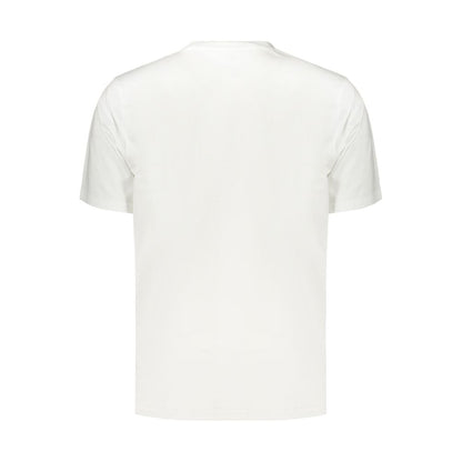 White Cotton Mens T-Shirt