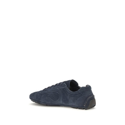 Blue Calf Leather Bos Taurus Athletic Sneakers