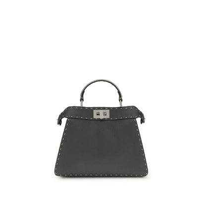 Gray Calf Leather Bos Taurus Handbag