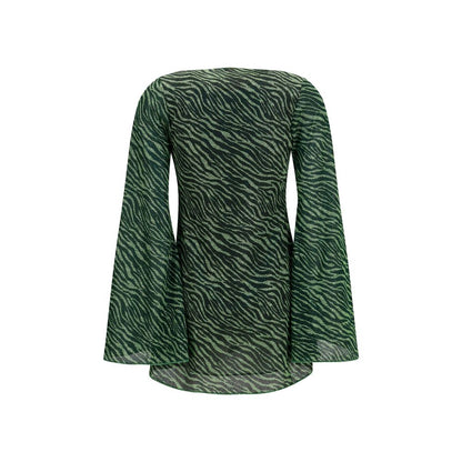 Bicolor Polyamide Casual Dress