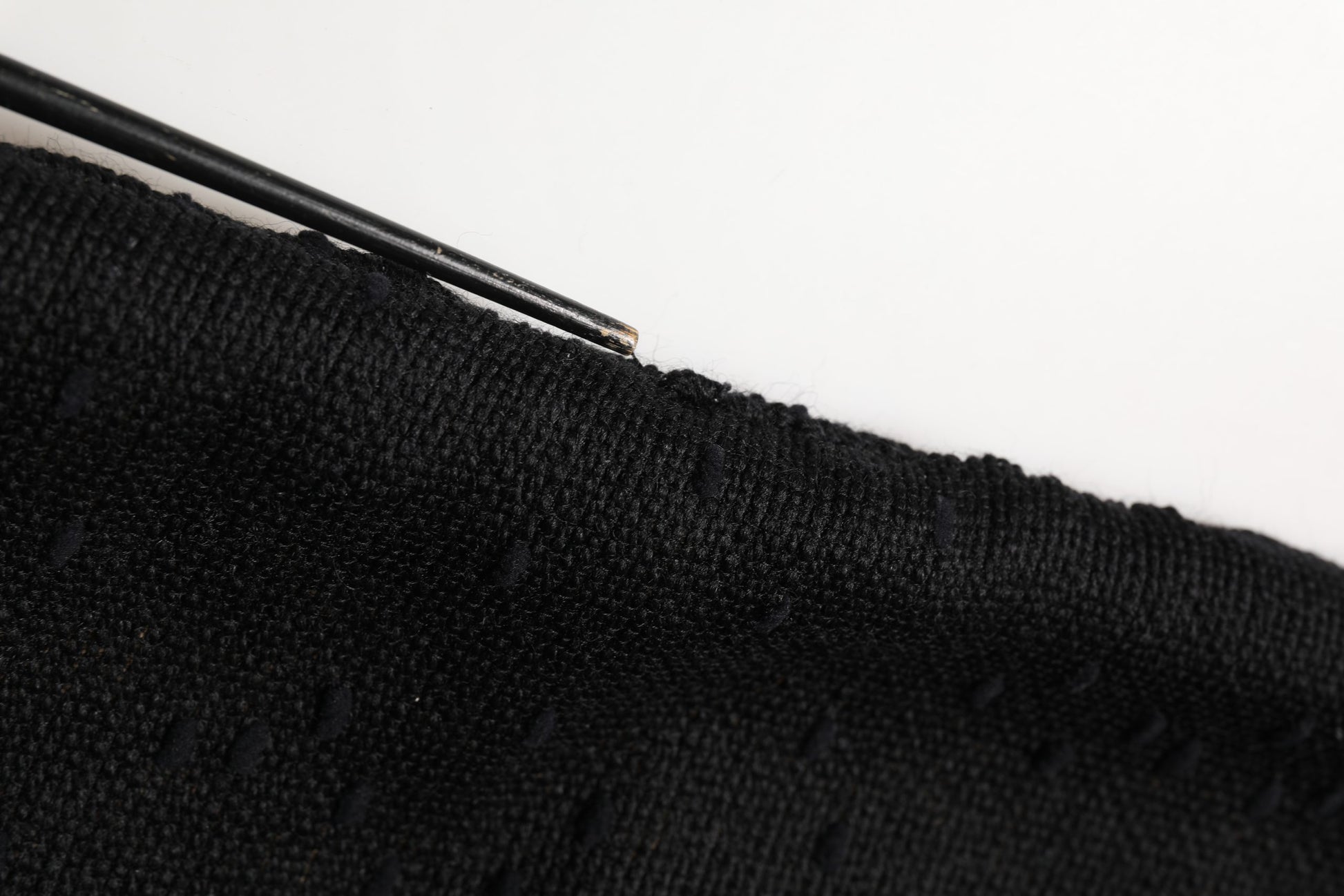 Black High Waist Pencil Cut Knee Length Skirt