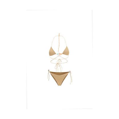 Gold Polyamide Bikini