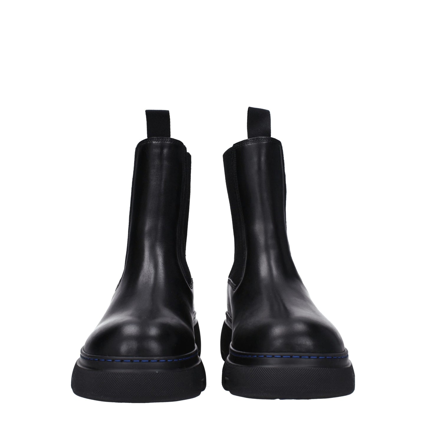 Black Leather Ankle Boots
