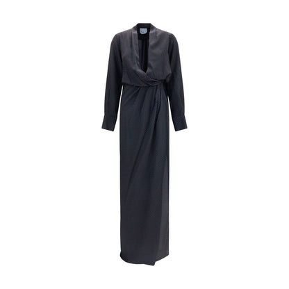 Black Silk Long Dress