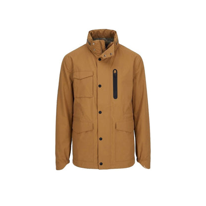 Brown Polyester Shell Jacket