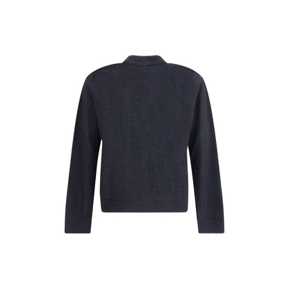 Black Alpaca Vicugna Pacos Cardigan