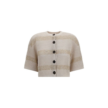 Beige Linen Cardigan
