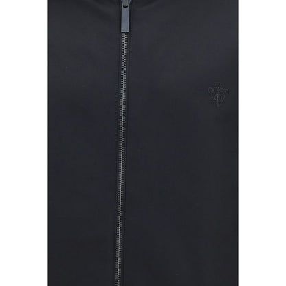 Black Polyester Bomber