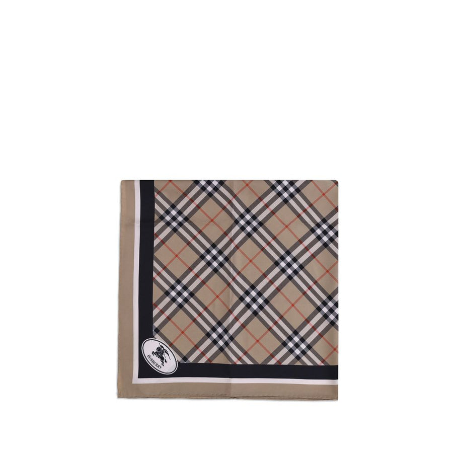Beige Silk Scarf
