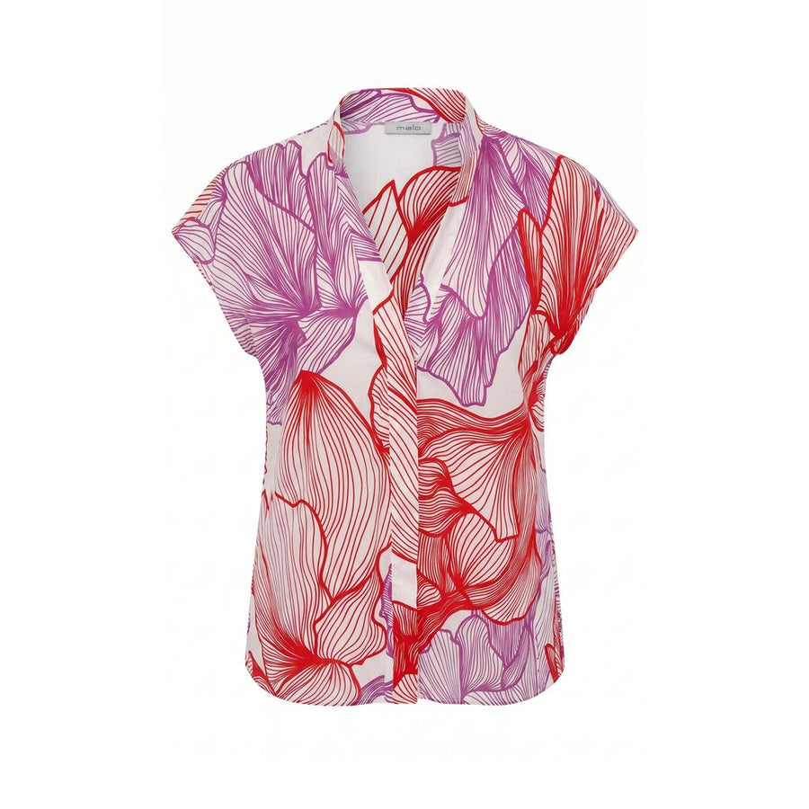 Red Cotton Women Shirt
