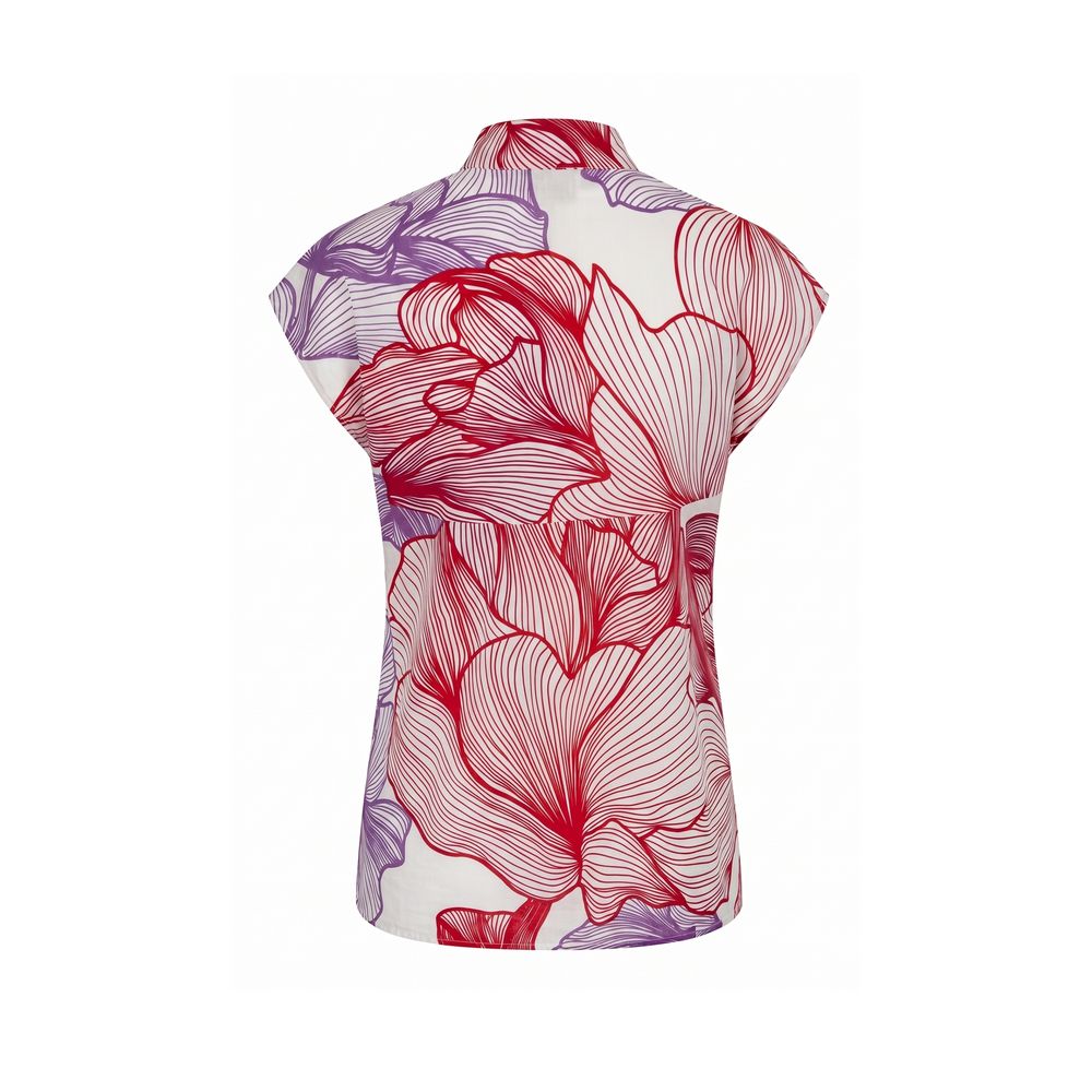 Red Cotton Women Shirt