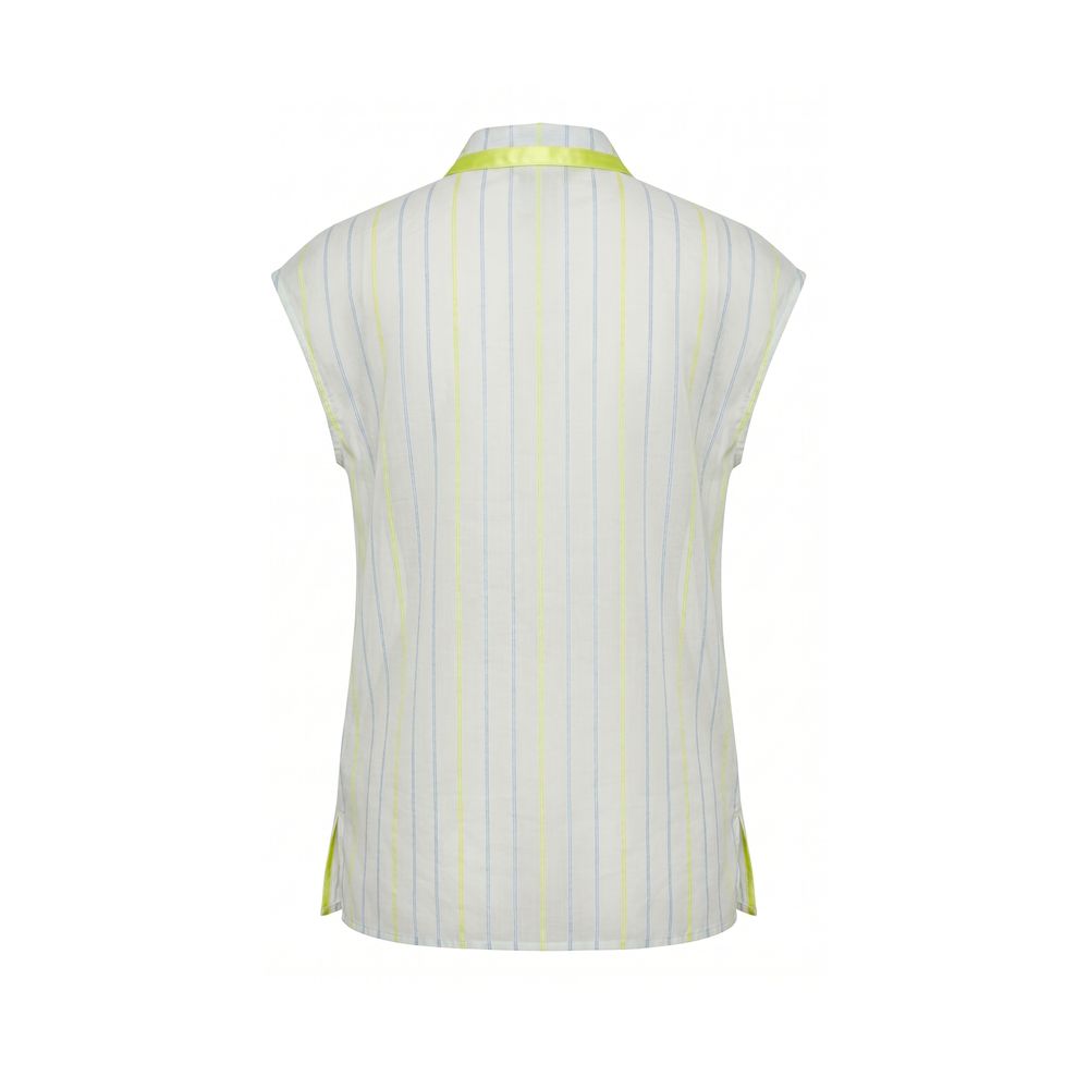 White Cotton Women Shirt