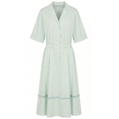Green Cotton Women Dress