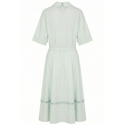 Green Cotton Women Dress