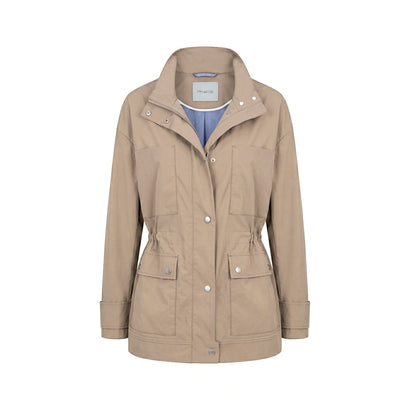 Brown Cotton Women Jacket