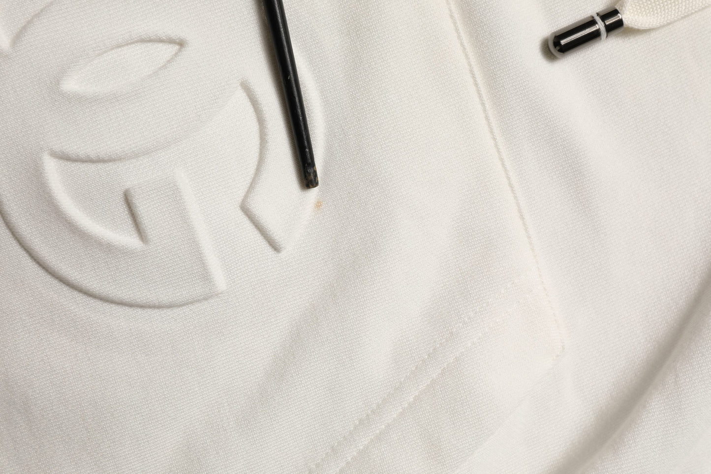 White Logo Hooded PulloverSweatshirt Sweater